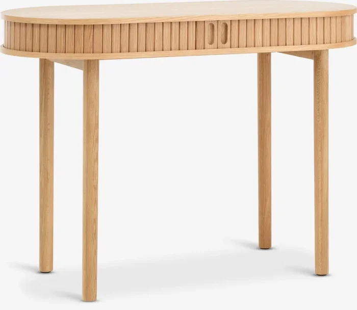 Mesa consola LYNGVIG 50×110 2 puertas persiana roble natural