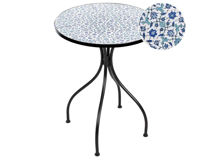 Mesa de balcón CHAPECO 60 cm 60 cm Metal Negro