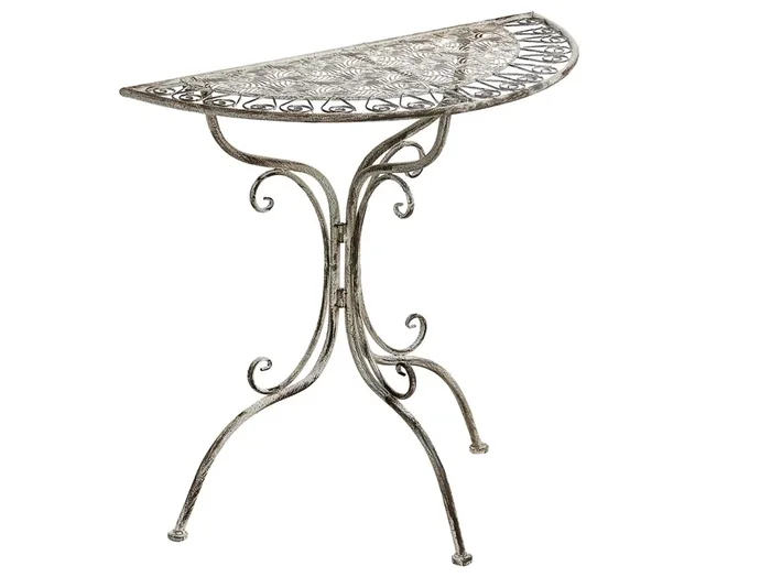 Mesa de balcón NURRA 80 cm 36 cm Metal Gris