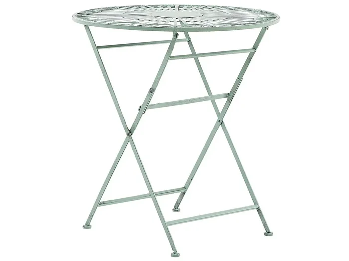 Mesa de balcón TRENTO 70 cm 70 cm Metal Verde claro
