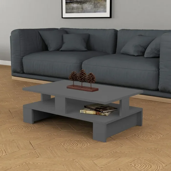 Mesa de centro MANSU 27,5×80 cm antracita
