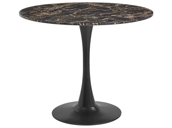 Mesa de comedor BOCA Negro/Dorado 90 cm 90 cm