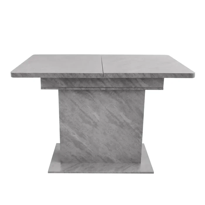 Mesa de comedor extensible moderna con almacenamiento debajo – Gris