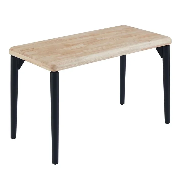 Mesa de Comedor Fija Napi en Color Roble Nordish y Negro 120×60 cm