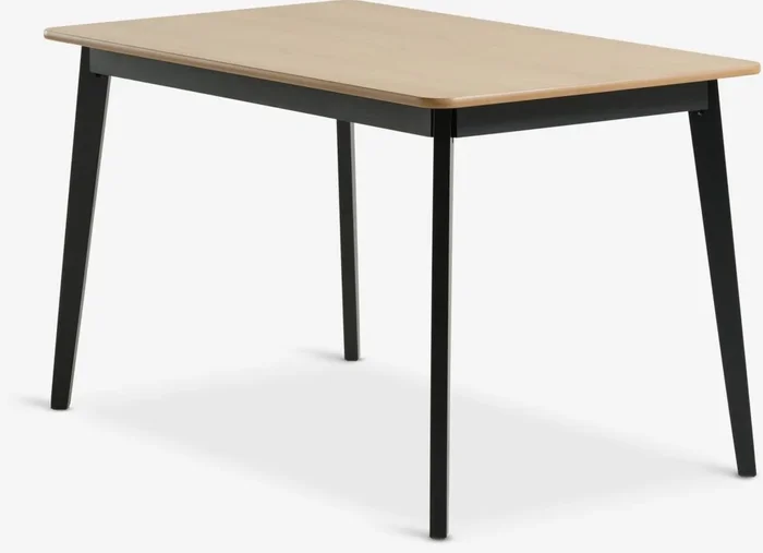 Mesa de comedor JEGIND 80×130 roble natural/negro