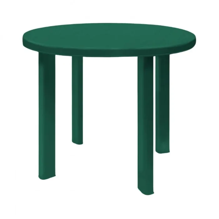 Mesa de Resina Redonda Zentro Verde Ø89x72cm 7house