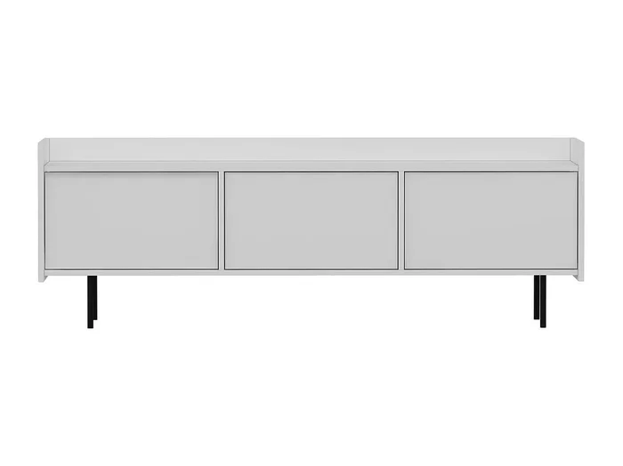 Mesa de tv Kailua 956, Negro Blanco, Número de puertas 3.00, 184x63x37cm