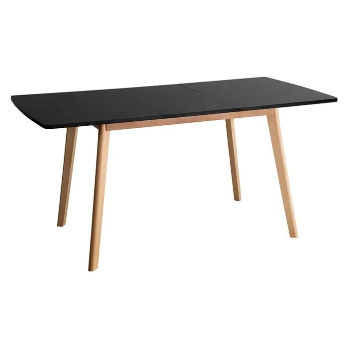 Mesa extensible HELGA 120 – 160cm negro