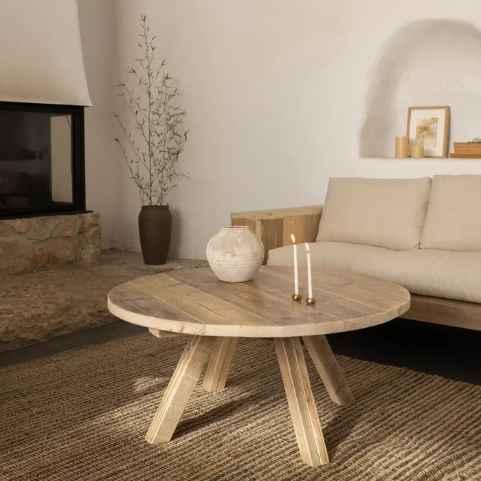 Mesa redonda de centro Amber 70 cm – Hannun