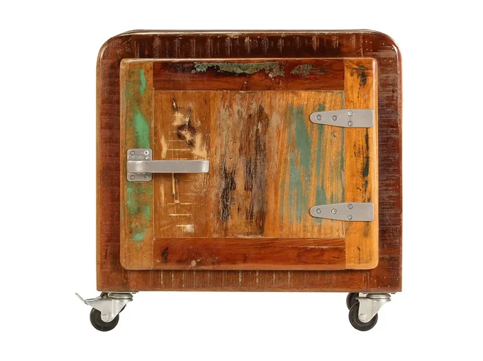 Mesita de noche 50 x 30 x 50 cm Madera maciza recuperada