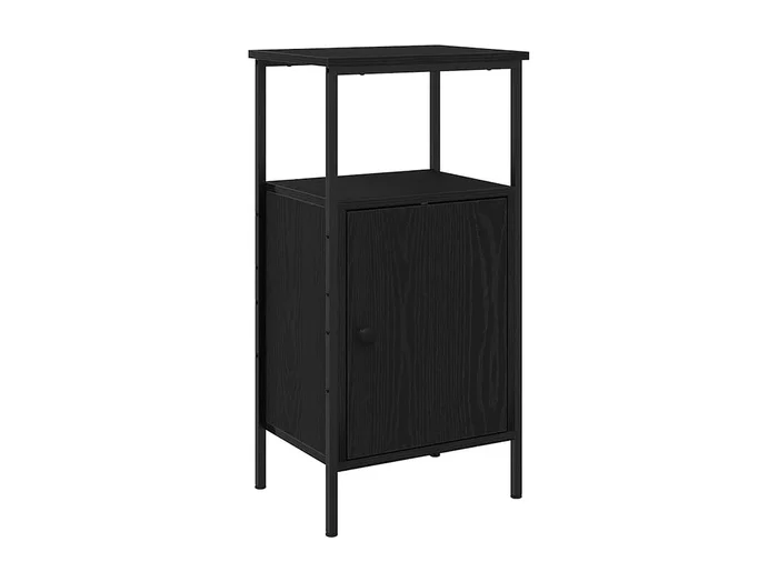 Mesita de Noche Armario de Noche Mesa auxiliar Roble negro 41x31x80 cm