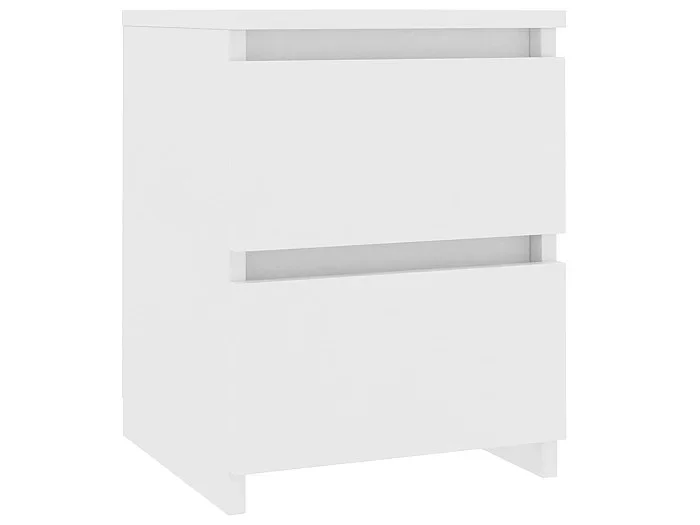 Mesita de noche Blanco 30 x 30 x 40 cm Madera contrachapada