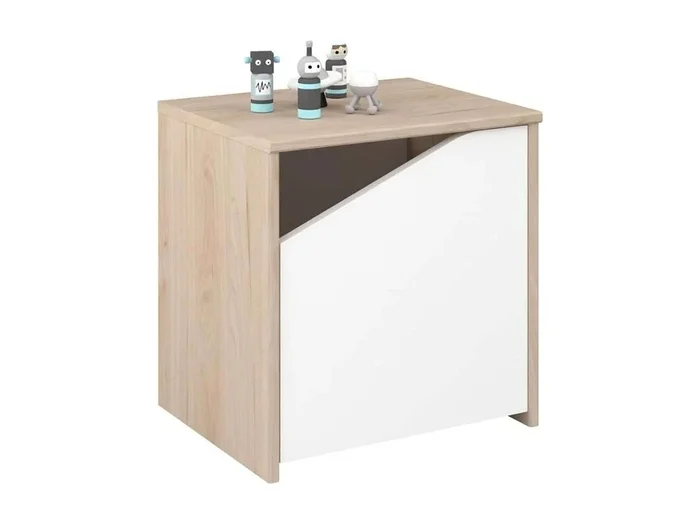 Mesita de noche Child 42x40x33 cm Diseño Asimétrico Dormitorio Nórdico