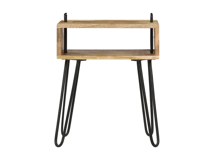 Mesita de noche Madera maciza de mango 40 x 34 x 47 cm