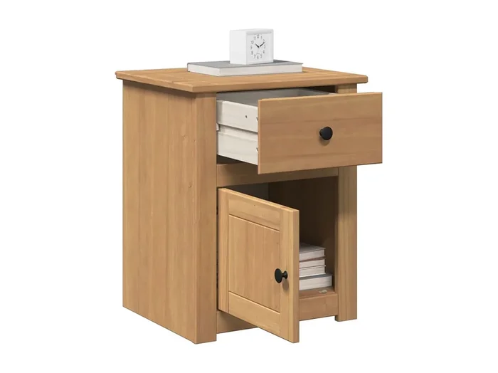 Mesita de noche Panama madera maciza de pino 46x40x57 cm