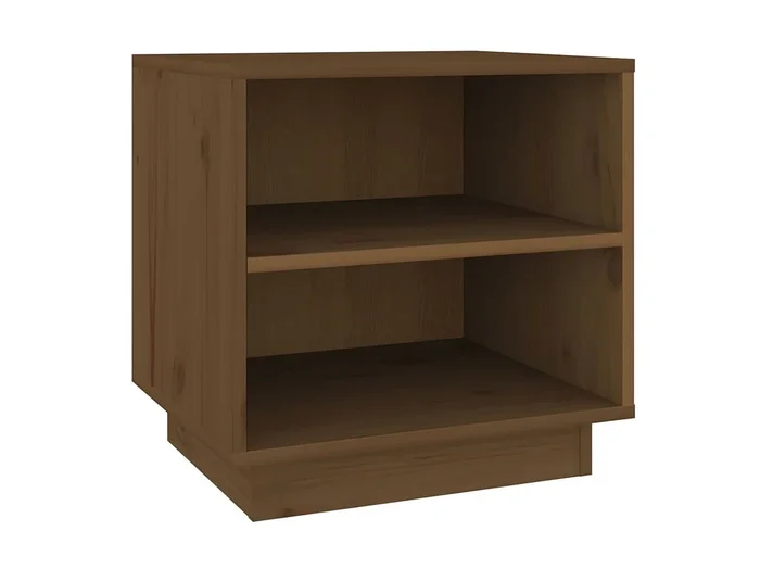 Mesitas de noche 2uds Marrón miel 40x34x40cm Madera maciza de pino