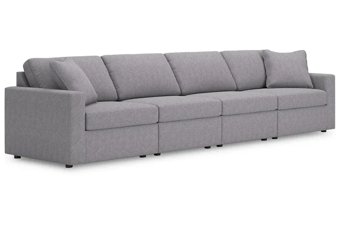 Modmax Granite 4-Piece Performance Fabric Sectional