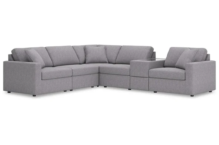 Modmax Granite 6-Piece Performance Fabric Sectional