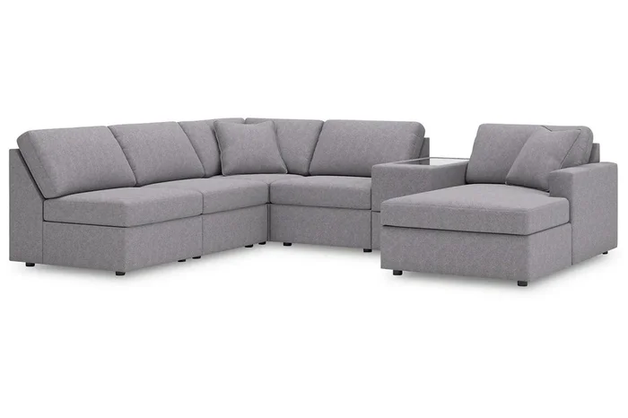 Modmax Granite 6-Piece Sectional with RAF Chaise
