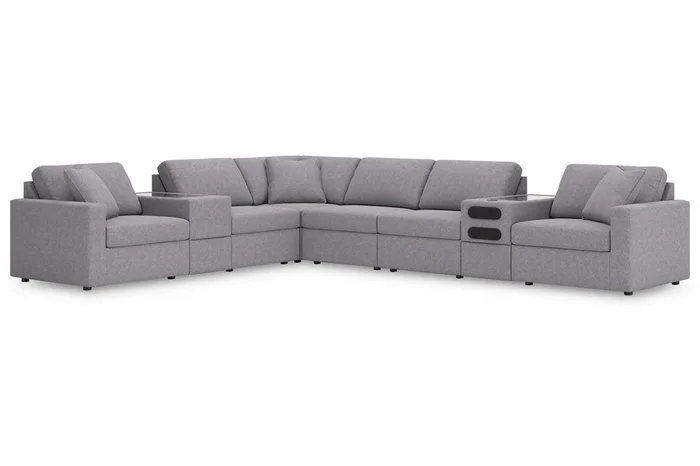 Modmax Granite 8-Piece Performance Fabric Sectional