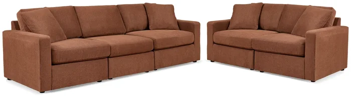 Modmax Spice Performance Fabric Sofa and Loveseat