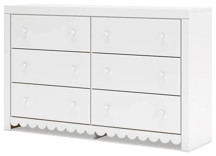 Mollviney White Dresser