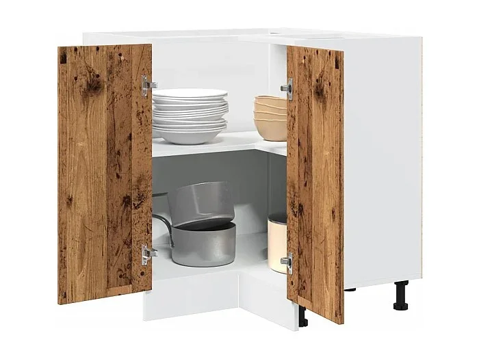 Mueble de cocina de madera antigua 75,5×75,5×81,5 cm madera contrachapada