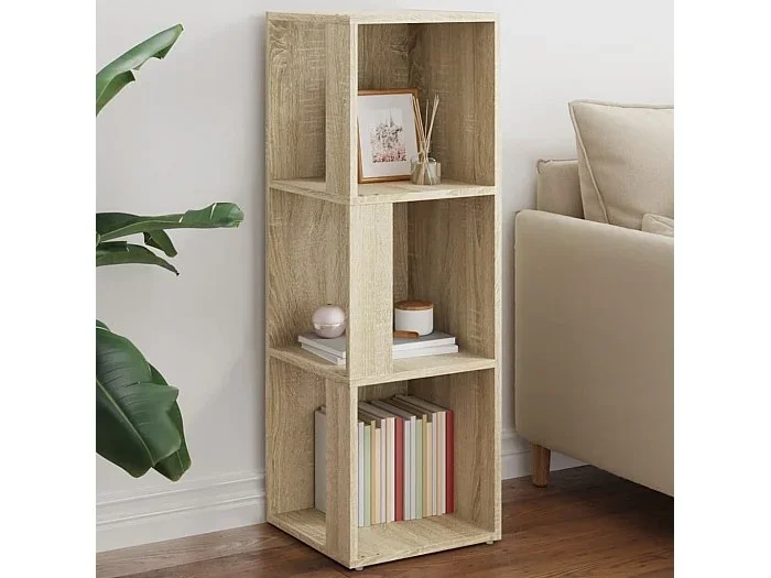 Mueble de esquina madera de ingeniería roble Sonoma 33x33x100cm ES311646