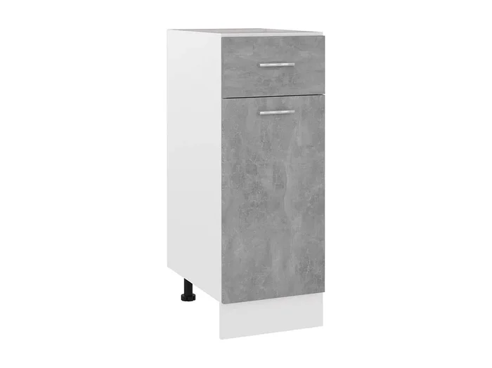 Mueble de suelo con cajón Aglomerado Gris Hormigón 30x46x81,5 cm
