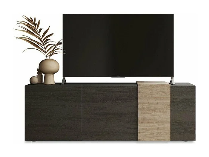 Mueble de TV 3 puertas batientes Plutón – L181 cm