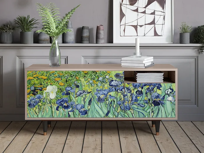 Mueble de TV – 125х56х41 cm – T7 – Irises , Latte