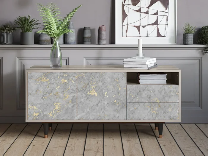 Mueble de TV – 125х56х41 cm – T7 – Mariana Trench, Arena