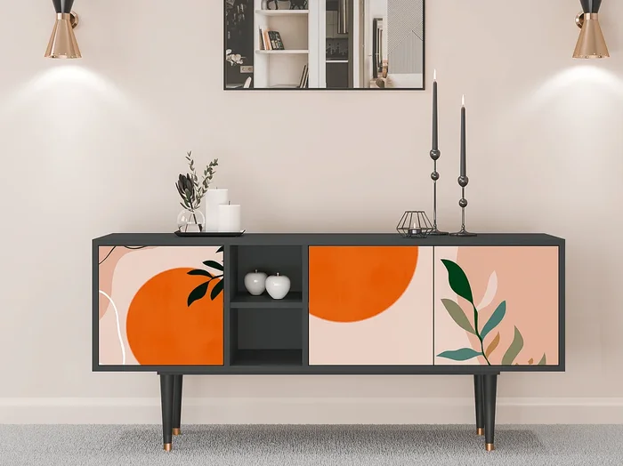 Mueble de TV – 150х69х41 cm – T5 – Artwork, Antracita