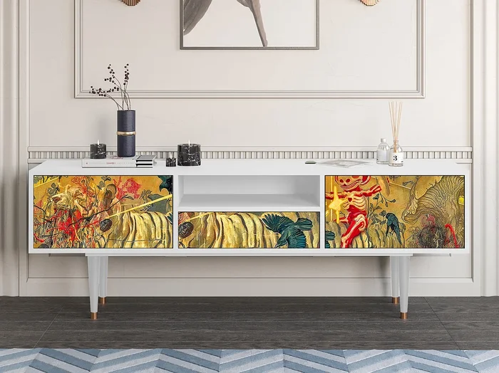 Mueble de TV – 170х59х41 cm – T6 – Blood by James Jean, Blanco