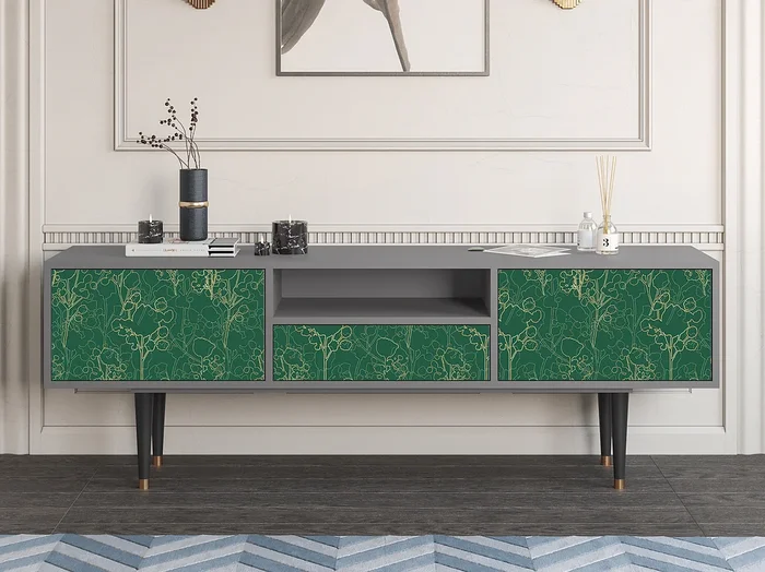 Mueble de TV – 170х59х41 cm – T6 – Emerald Forest, Gris
