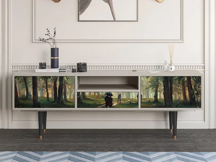 Mueble de TV – 170х59х41 cm – T6 – Rain in the Oak Forest, Arena