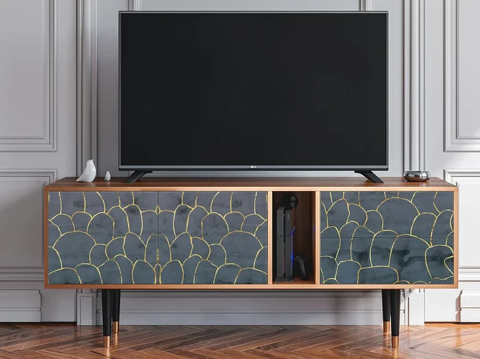 Mueble de TV – 170х69х48 cm – T1 – Blue Lagoon, Nogal