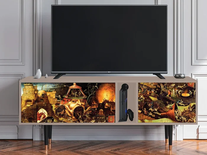 Mueble de TV – 170х69х48 cm – T1 – Christ in Limbo, Latte