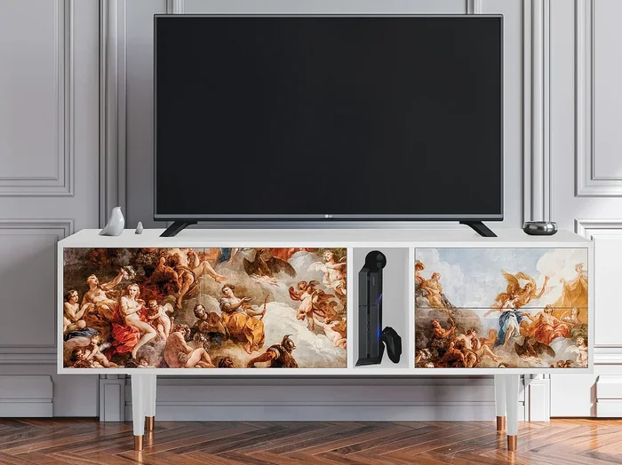 Mueble de TV – 170х69х48 cm – T1 – Versailles, Blanco