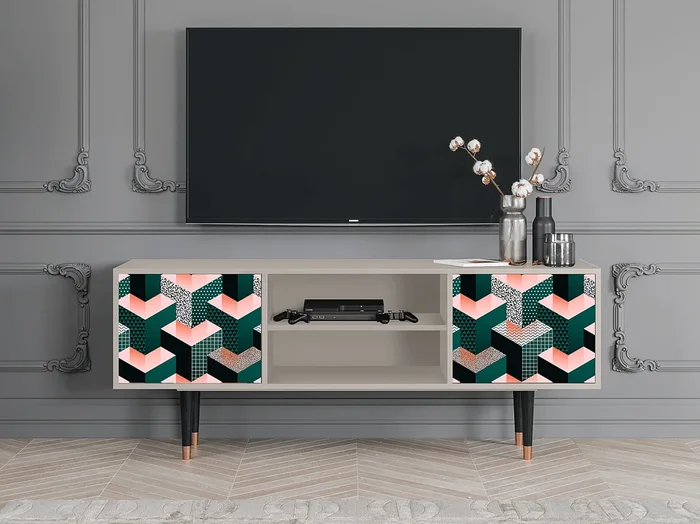 Mueble de TV – 170х69х48 cm – T2 – Geometric Madness, Arena