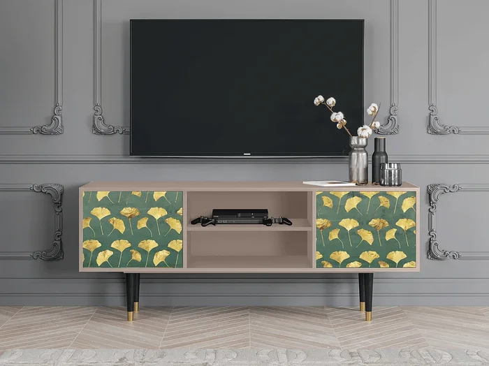 Mueble de TV – 170х69х48 cm – T2 – Gingko leaves, Latte