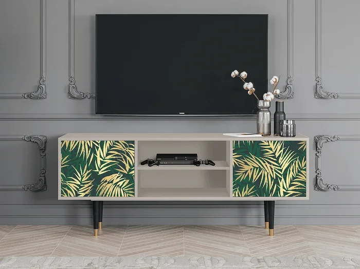 Mueble de TV – 170х69х48 cm – T2 – Sunny Palm Tree, Arena