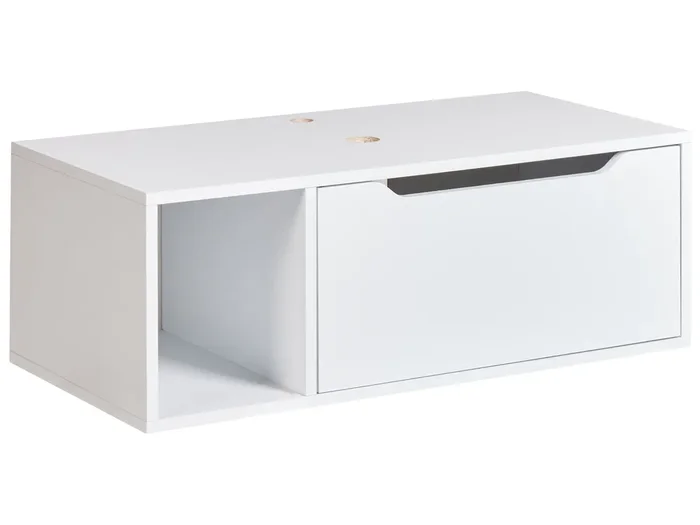 Mueble para lavabo de pared CASCAVEL 80 cm Blanco