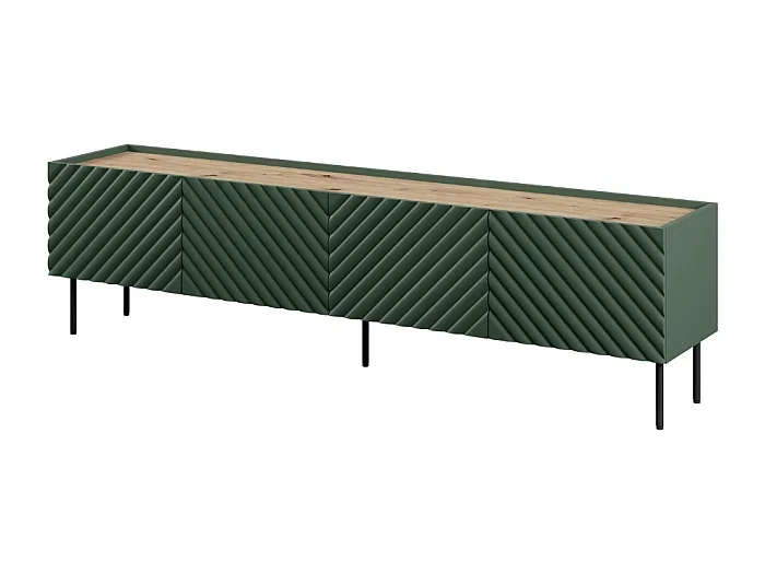 Mueble TV 4 puertas verde 200cm Emile