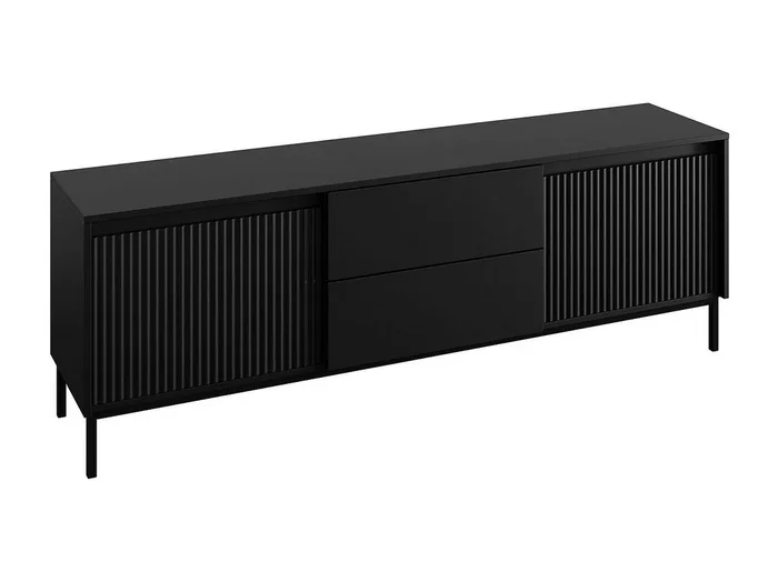 Mueble TV Comfivo T104, Negro, 174x60x40cm