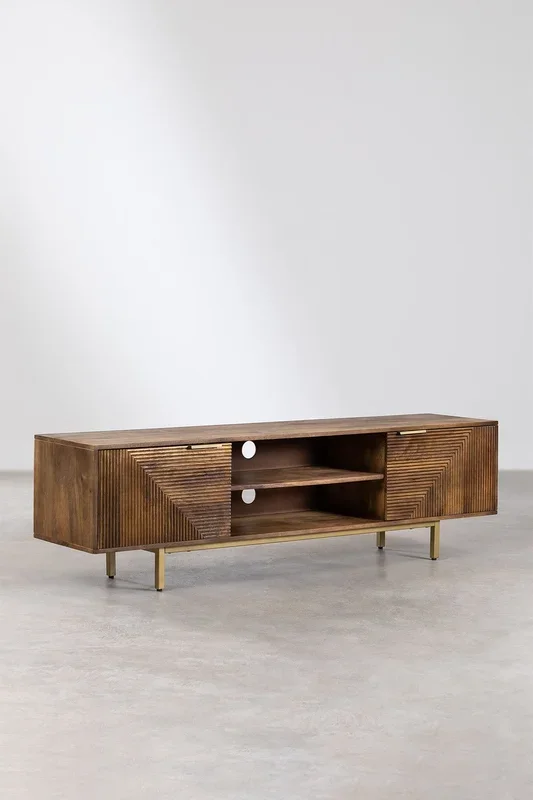 Mueble TV en Madera de Mango Baty ↔︎ 180 cm – SKLUM