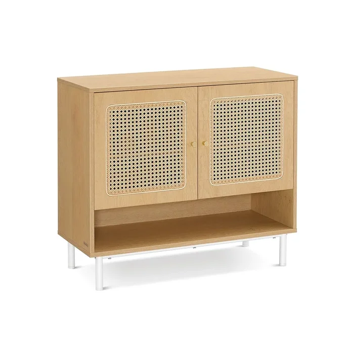 Mueble Zapatero de 3 Niveles de Ratán Estilo Boho