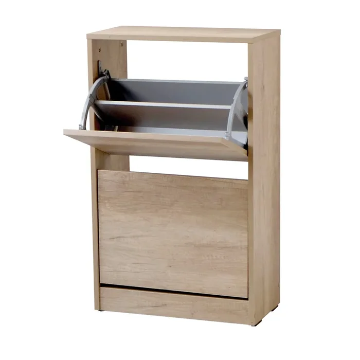Mueble Zapatero Estrecho con Dos cajones abatibles