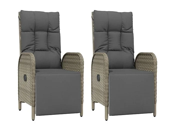 Muebles de comedor y cojines de jardín 5 piezas negro y gris 02_0014856