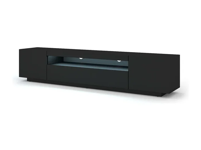 Muebles Tv AURA RTV200 3D 200x37x42 Negro